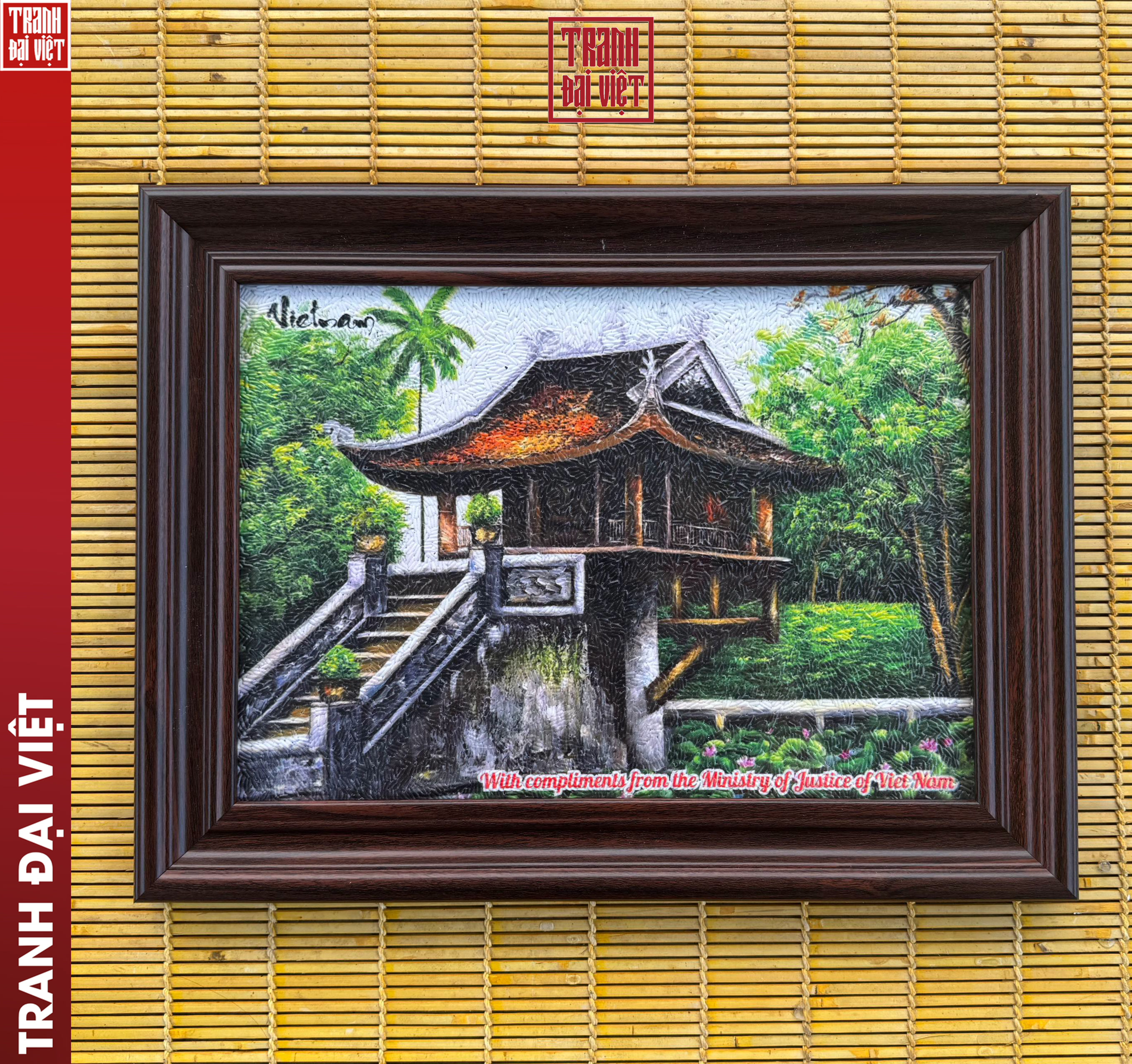 &Yacute; nghĩa bức tranh gạo Ch&ugrave;a Một Cột trong quan hệ hợp t&aacute;c