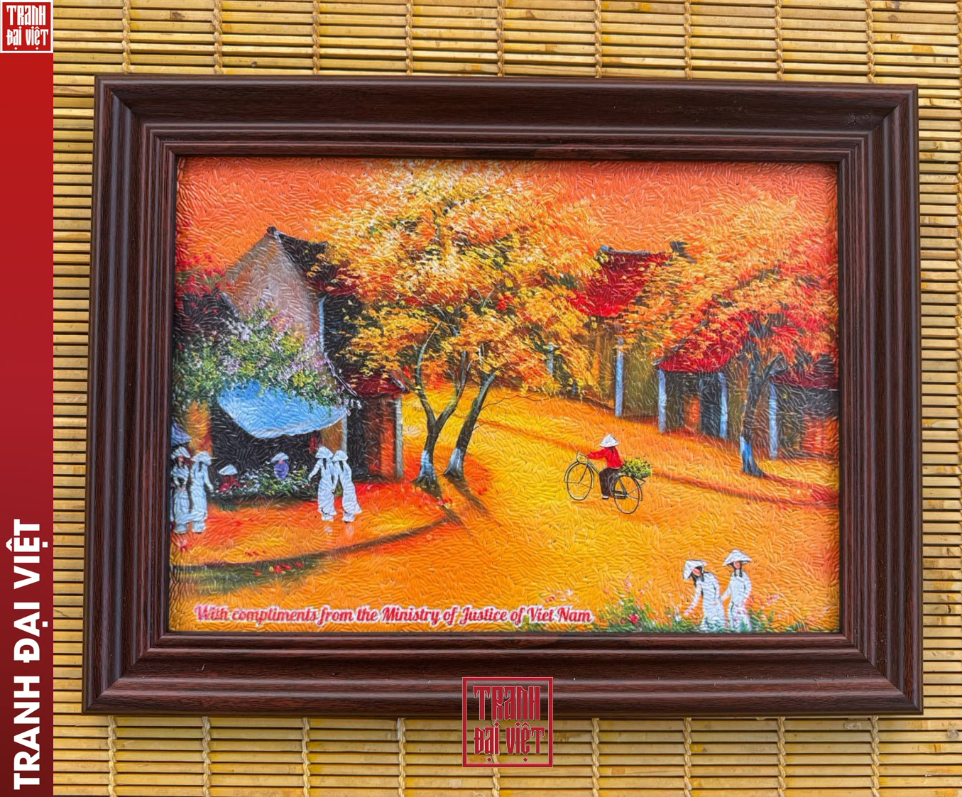 &Yacute; nghĩa của bức tranh gạo M&ugrave;a L&aacute; V&agrave;ng