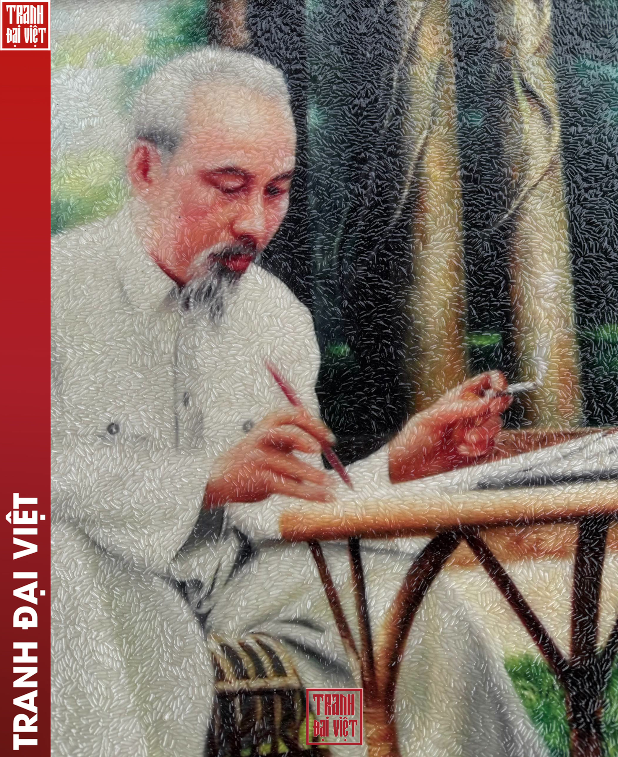 Ảnh 6 Tranh Bác Hồ Ngồi làm việc - Tranh Đại Việt