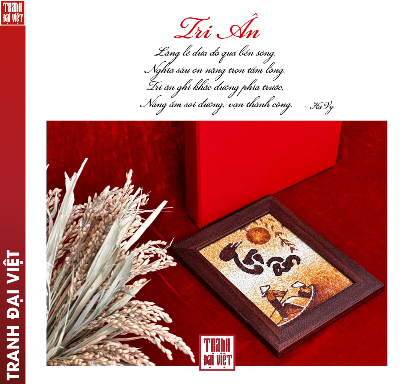 Ảnh 6 Tranh gạo Tri Ân - Tranh Đại Việt