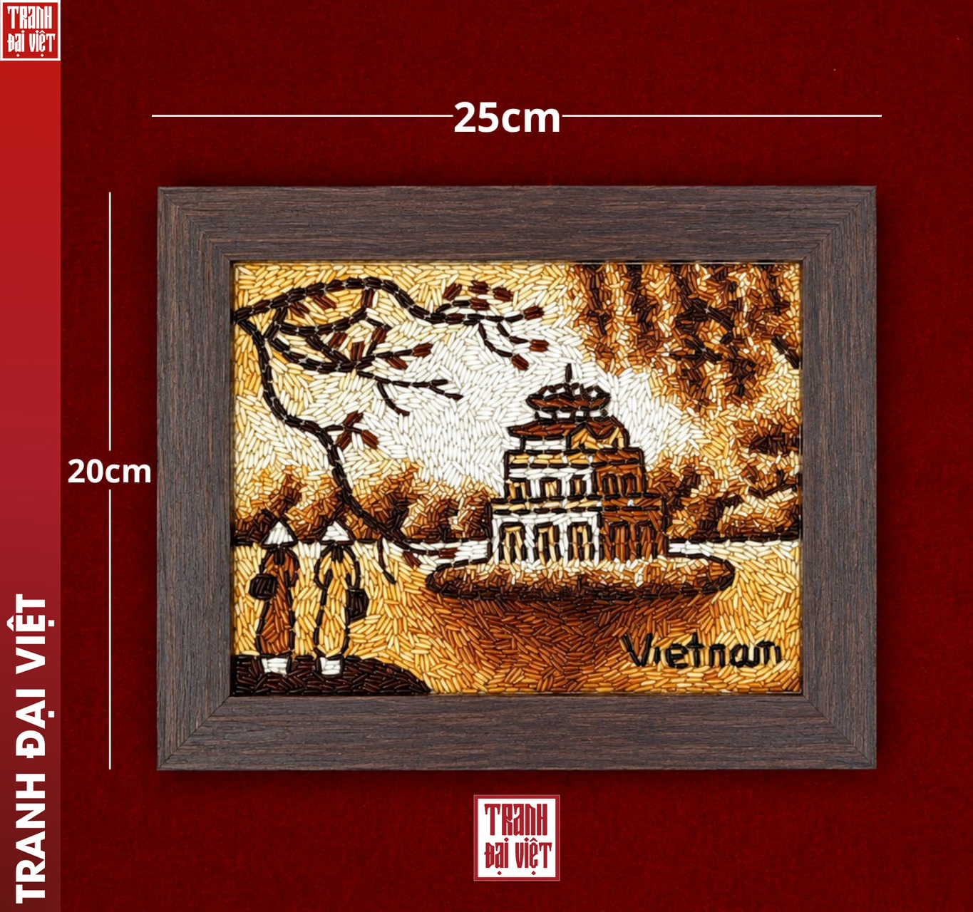 Ảnh 7 Tranh Gạo Tháp Rùa - Tranh Đại Việt
