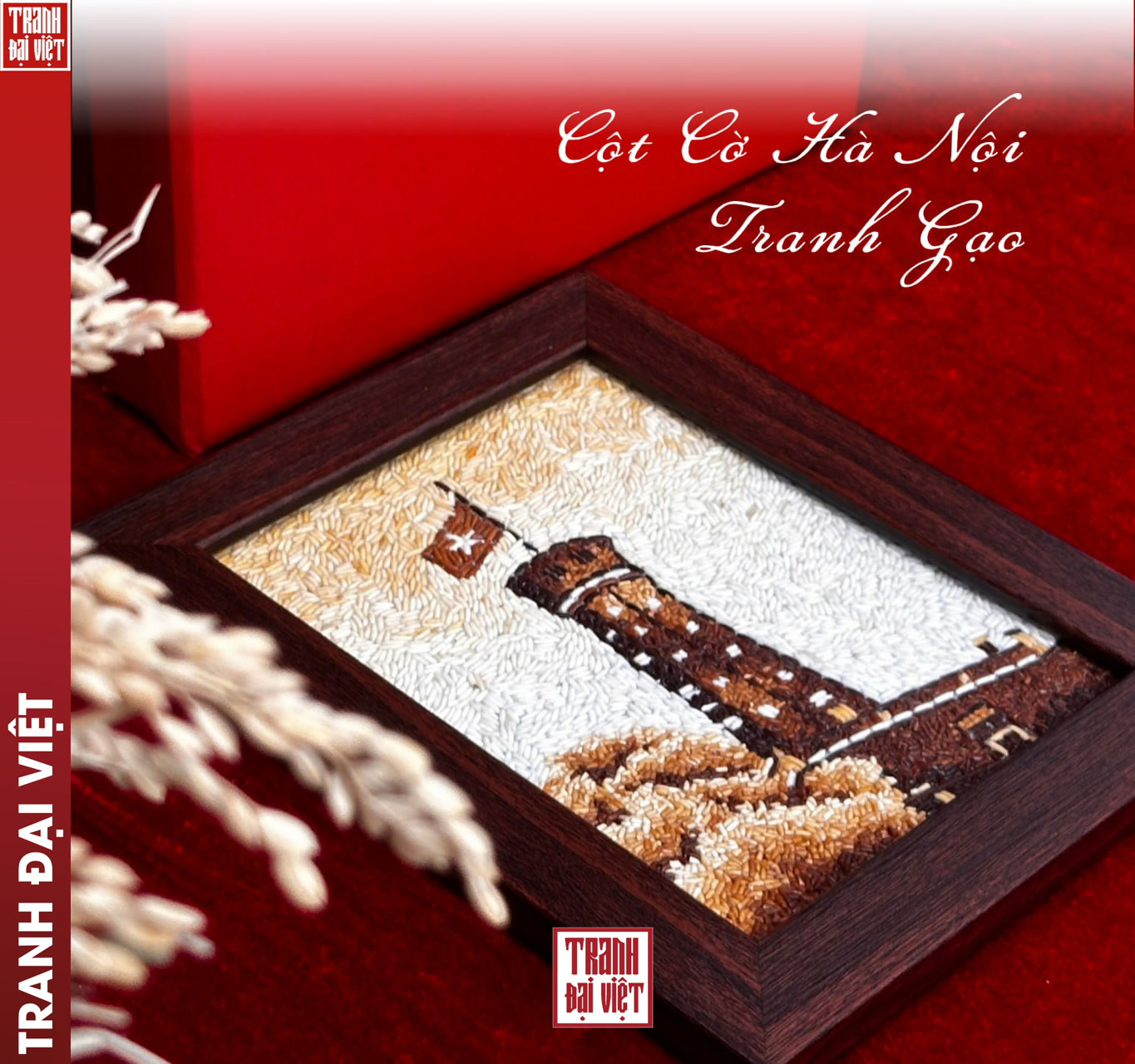 Ảnh 5 Tranh gạo Cột Cờ Hà Nội - Tranh Đại Việt