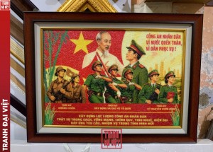 Tranh Gạo Cổ Động Công An Nhân Dân